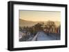 City Walls and South Gate at dawn, Dali, Yunnan, China-Ian Trower-Framed Photographic Print