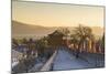 City Walls and South Gate at dawn, Dali, Yunnan, China-Ian Trower-Mounted Photographic Print