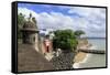 City Walls in Old San Juan, Puerto Rico, West Indies, Caribbean, Central America-Richard Cummins-Framed Stretched Canvas