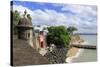 City Walls in Old San Juan, Puerto Rico, West Indies, Caribbean, Central America-Richard Cummins-Stretched Canvas