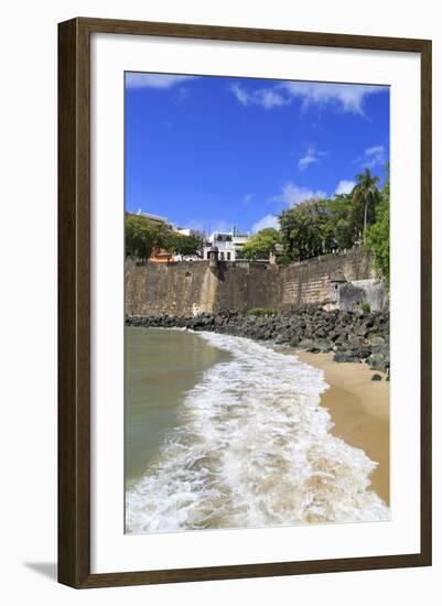 City Walls in Old San Juan, Puerto Rico, West Indies, Caribbean, Central America-Richard Cummins-Framed Photographic Print