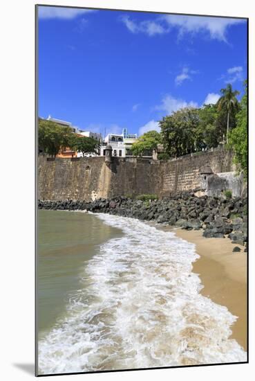 City Walls in Old San Juan, Puerto Rico, West Indies, Caribbean, Central America-Richard Cummins-Mounted Photographic Print