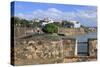 City Walls in Old San Juan, Puerto Rico, West Indies, Caribbean, Central America-Richard Cummins-Stretched Canvas