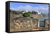 City Walls in Old San Juan, Puerto Rico, West Indies, Caribbean, Central America-Richard Cummins-Framed Stretched Canvas