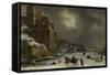 City Walls in Winter-Willem Schellinks-Framed Stretched Canvas