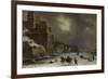 City Walls in Winter-Willem Schellinks-Framed Art Print