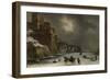 City Walls in Winter-Willem Schellinks-Framed Art Print