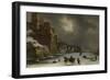 City Walls in Winter-Willem Schellinks-Framed Art Print