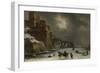 City Walls in Winter-Willem Schellinks-Framed Art Print