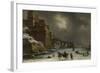 City Walls in Winter-Willem Schellinks-Framed Art Print