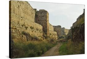 City Walls of Old Town, Rhodes City, Rhodes, Dodecanese, Greek Islands, Greece, Europe-Jochen Schlenker-Stretched Canvas