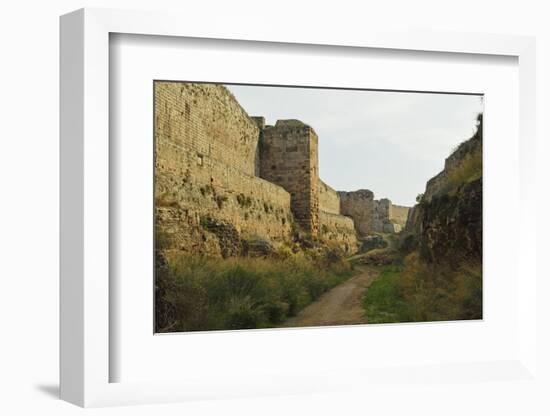 City Walls of Old Town, Rhodes City, Rhodes, Dodecanese, Greek Islands, Greece, Europe-Jochen Schlenker-Framed Photographic Print