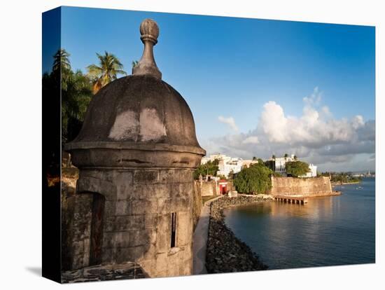 City Walls, Old San Juan, Puerto Rico-George Oze-Stretched Canvas