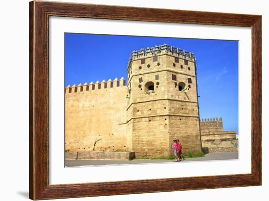 City Walls, Oudaia Kasbah, Rabat, Morocco, North Africa, Africa-Neil Farrin-Framed Photographic Print