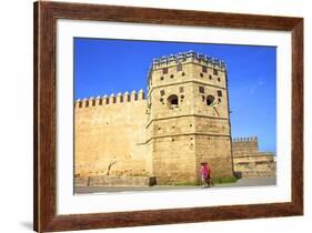 City Walls, Oudaia Kasbah, Rabat, Morocco, North Africa, Africa-Neil Farrin-Framed Photographic Print