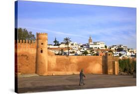 City Walls, Oudaia Kasbah, Rabat, Morocco, North Africa-Neil Farrin-Stretched Canvas