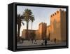 City Walls Surrounding the Medina, Rabat, Morocco, North Africa, Africa-Graham Lawrence-Framed Stretched Canvas