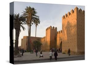 City Walls Surrounding the Medina, Rabat, Morocco, North Africa, Africa-Graham Lawrence-Stretched Canvas