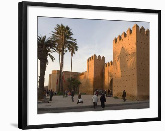 City Walls Surrounding the Medina, Rabat, Morocco, North Africa, Africa-Graham Lawrence-Framed Photographic Print