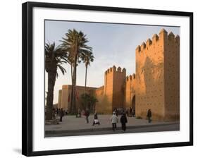 City Walls Surrounding the Medina, Rabat, Morocco, North Africa, Africa-Graham Lawrence-Framed Photographic Print