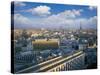 City with Eiffel Tower in Distance, Paris, France, Europe-Angelo Cavalli-Stretched Canvas