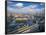 City with Eiffel Tower in Distance, Paris, France, Europe-Angelo Cavalli-Framed Photographic Print