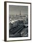 City with Eiffel Tower in the Background Viewed from Notre Dame Cathedral, Paris, Ile-De-France-null-Framed Photographic Print