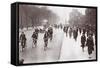 City Workers Walk to Office, May 1926-English Photographer-Framed Stretched Canvas