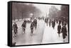 City Workers Walk to Office, May 1926-English Photographer-Framed Stretched Canvas