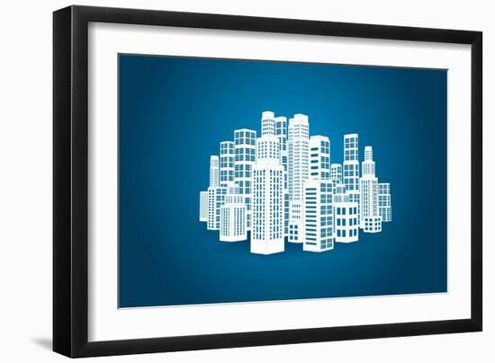 City-sermax55-Framed Art Print