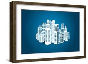 City-sermax55-Framed Premium Giclee Print