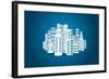 City-sermax55-Framed Art Print