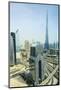 Cityscape and Burj Khalifa, Dubai, United Arab Emirates, Middle East-Amanda Hall-Mounted Photographic Print