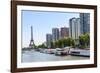 Cityscape and Eiffel tower, Paris, France, Europe-Lisa Engelbrecht-Framed Photographic Print