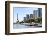 Cityscape and Eiffel tower, Paris, France, Europe-Lisa Engelbrecht-Framed Photographic Print