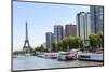 Cityscape and Eiffel tower, Paris, France, Europe-Lisa Engelbrecht-Mounted Photographic Print