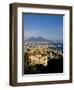 Cityscape and Mount Vesuvius, Naples, Campania, Italy, Europe-Charles Bowman-Framed Photographic Print