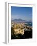 Cityscape and Mount Vesuvius, Naples, Campania, Italy, Europe-Charles Bowman-Framed Photographic Print