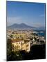 Cityscape and Mount Vesuvius, Naples, Campania, Italy, Europe-Charles Bowman-Mounted Photographic Print