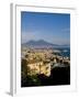 Cityscape and Mount Vesuvius, Naples, Campania, Italy, Europe-Charles Bowman-Framed Photographic Print