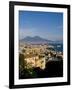 Cityscape and Mount Vesuvius, Naples, Campania, Italy, Europe-Charles Bowman-Framed Photographic Print