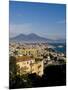 Cityscape and Mount Vesuvius, Naples, Campania, Italy, Europe-Charles Bowman-Mounted Photographic Print