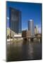 Cityscape and the Grand River, Grand Rapids, Michigan, USA-Randa Bishop-Mounted Photographic Print