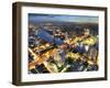 Cityscape at Dusk, Bangkok, Thailand-null-Framed Photographic Print