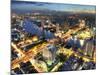 Cityscape at Dusk, Bangkok, Thailand-null-Mounted Photographic Print