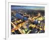 Cityscape at Dusk, Bangkok, Thailand-null-Framed Photographic Print