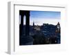 Cityscape at Dusk Looking Towards Edinburgh Castle, Edinburgh, Scotland, Uk-Amanda Hall-Framed Photographic Print