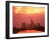 Cityscape at Dusk of Frankfurt, Germany-Peter Adams-Framed Photographic Print