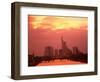 Cityscape at Dusk of Frankfurt, Germany-Peter Adams-Framed Photographic Print