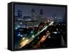 Cityscape at Night, Jakarta, Indonesia, Southeast Asia-Porteous Rod-Framed Stretched Canvas